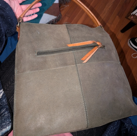 Nino BOSSI Olive and Tan Shoulder Bag - Picture 4 of 5